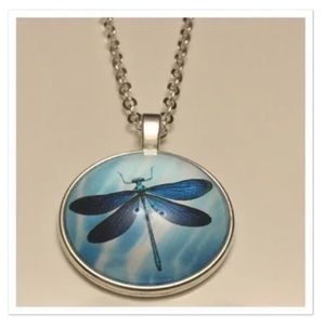 Beautiful Blue Dragonfly Set of Three